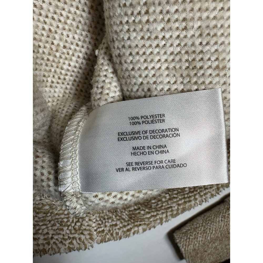 Eddie Bauer Womens Pullover Sweater Large Beige Button Neck NWT Cozy - Picture 8 of 14